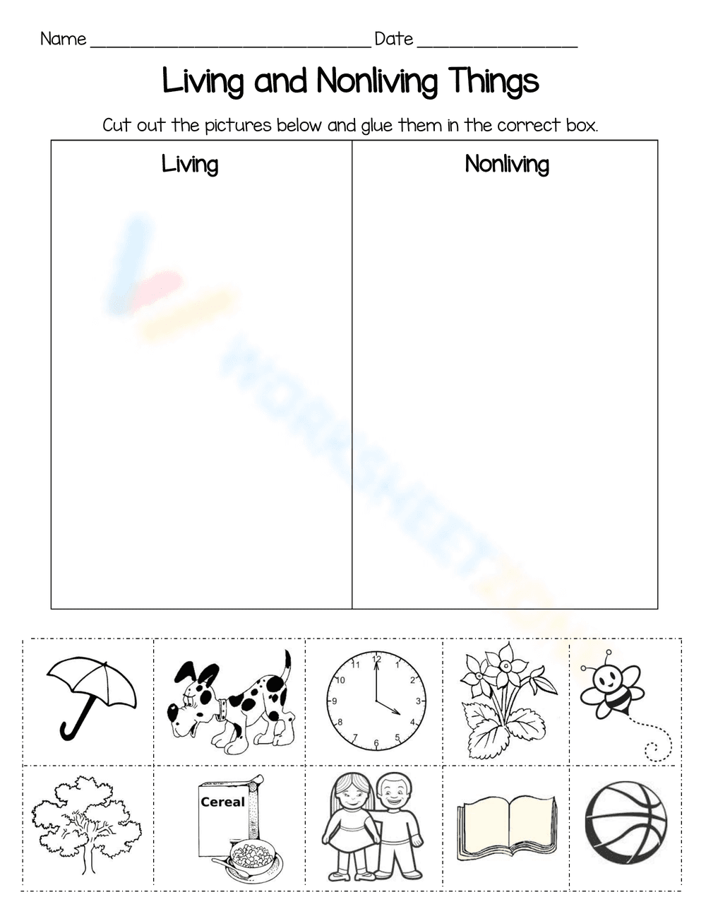 Living and Nonliving Things - Page 1