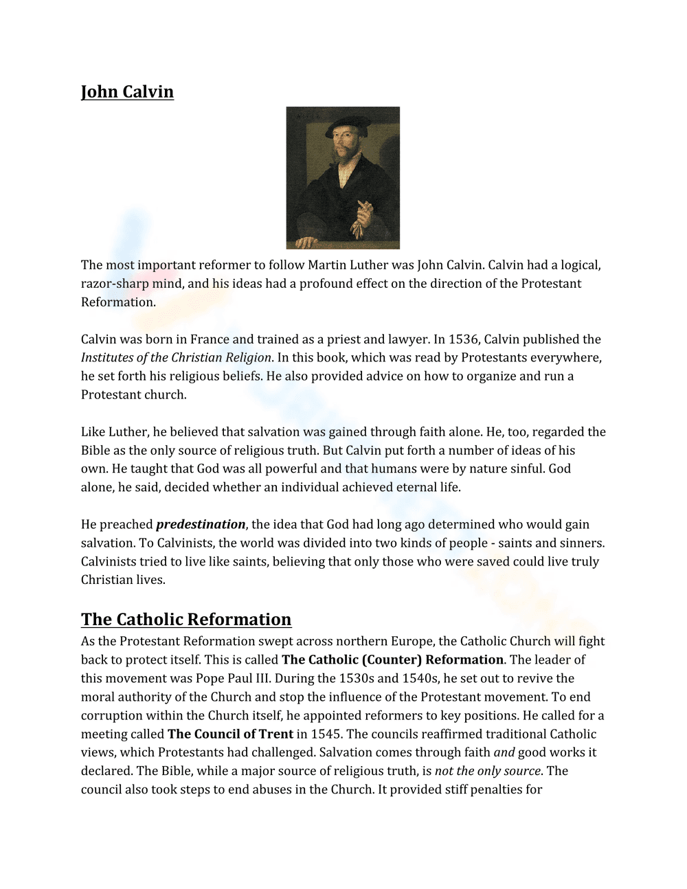 Protestant Reformation: A Historical Overview - Page 4