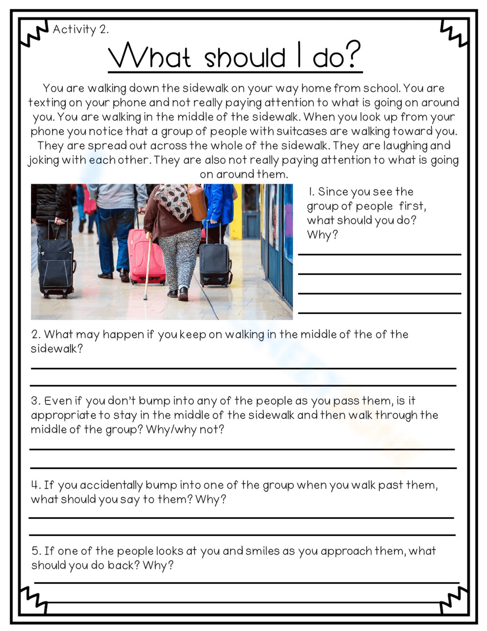 What Should I Do? Problem-Solving Scenarios - Page 1