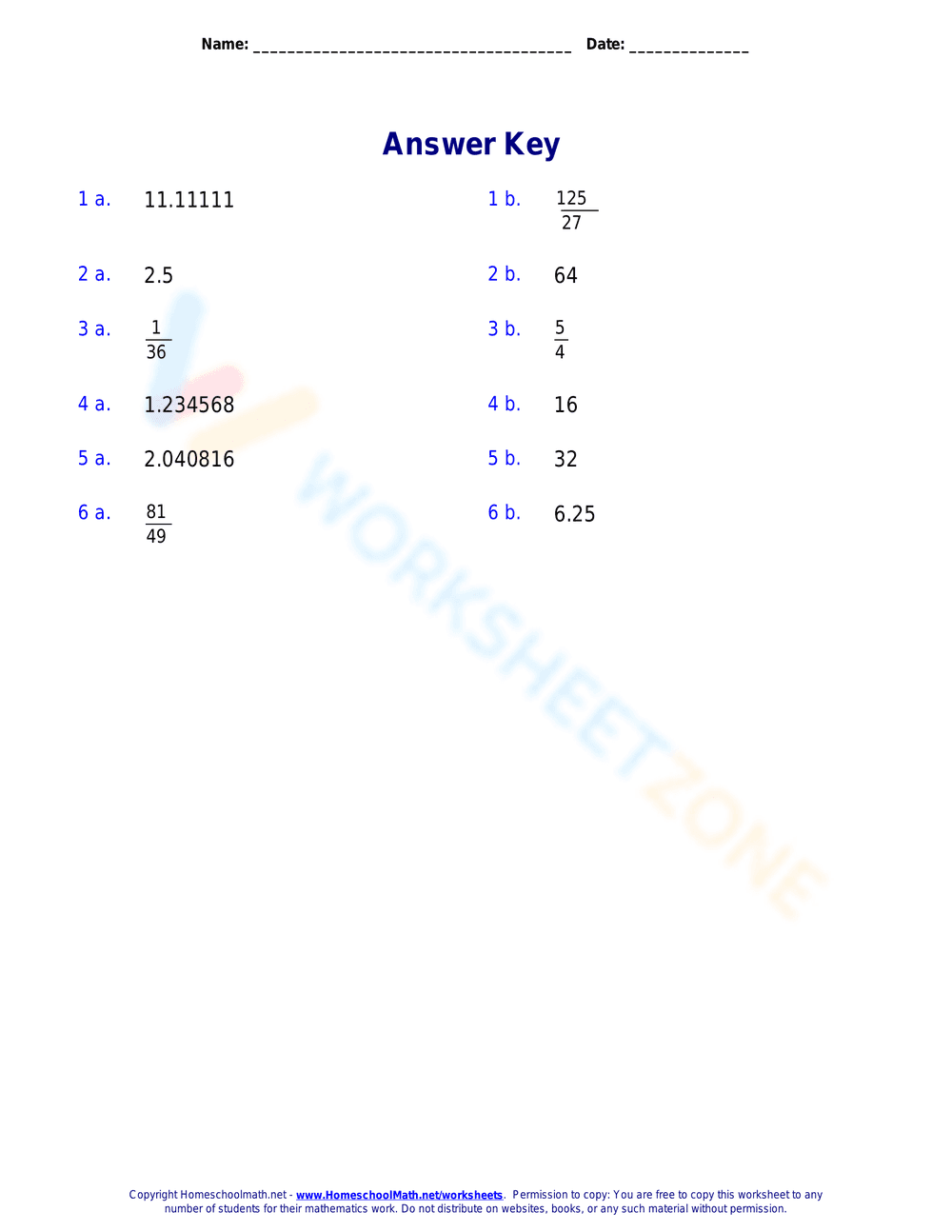 Practice Negative Exponents with this Worksheet - Page 2