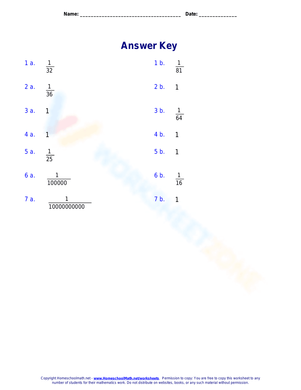 Master Negative Exponents with this Worksheet - Page 2