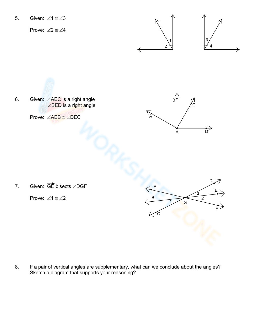 Geometry Proof Worksheet: Practice and Learn - Page 2