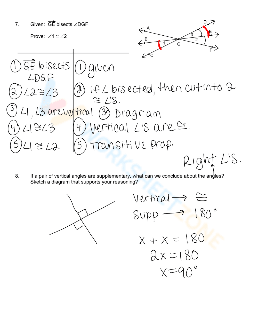 Geometry Proof Worksheet: Practice and Learn - Page 6
