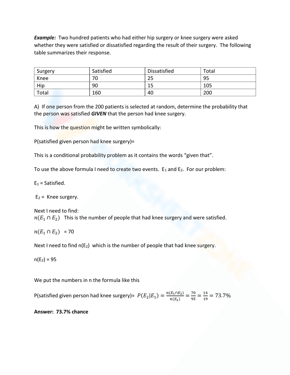 Advanced Conditional Probability Worksheet - Page 6