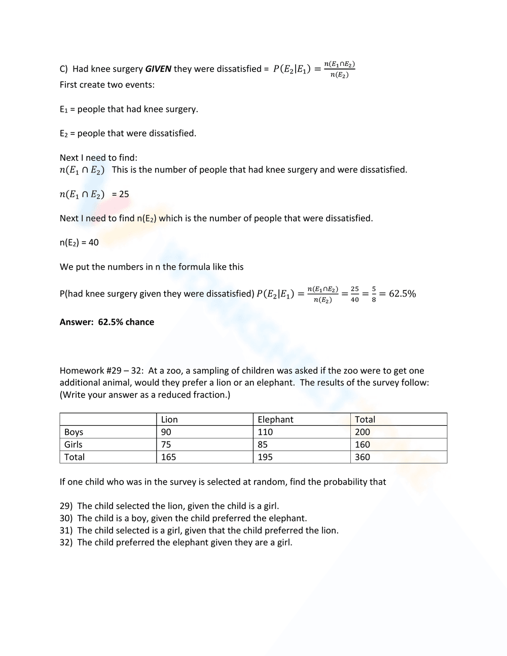 Advanced Conditional Probability Worksheet - Page 8