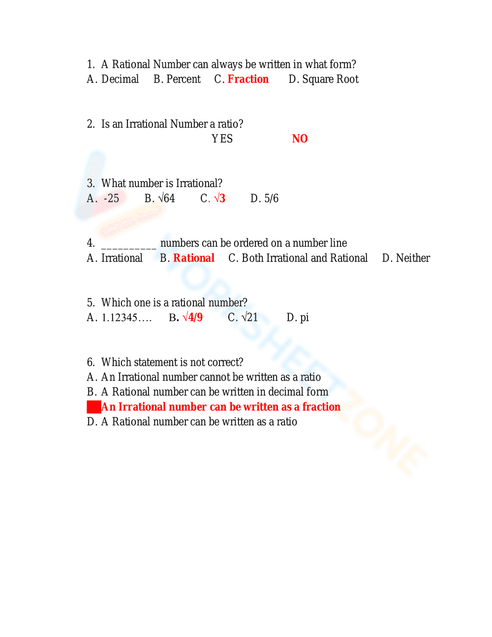Exploring Rational and Irrational Numbers - Page 3