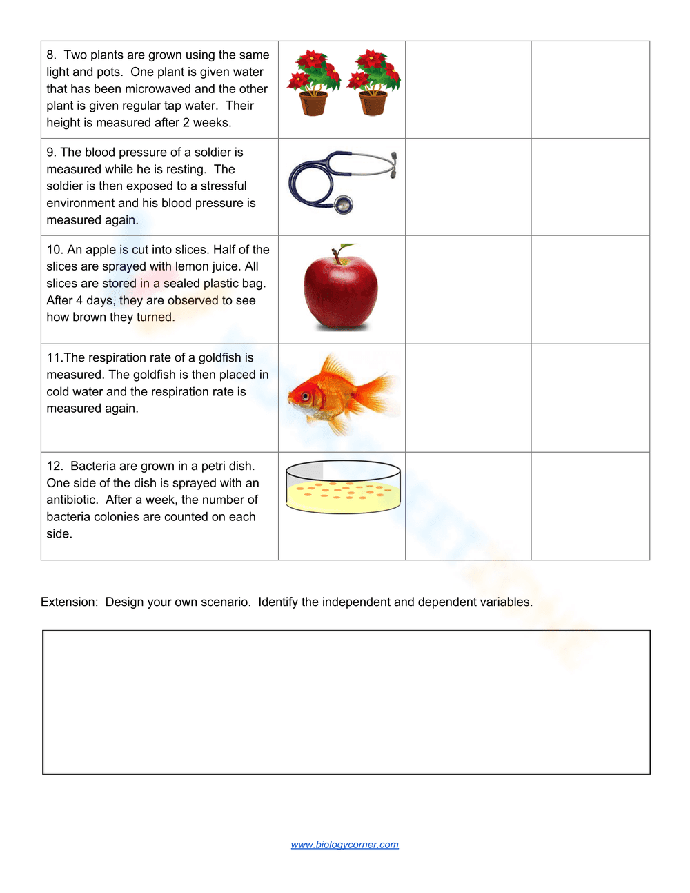 Independent and Dependent Variables Scenarios - Page 2