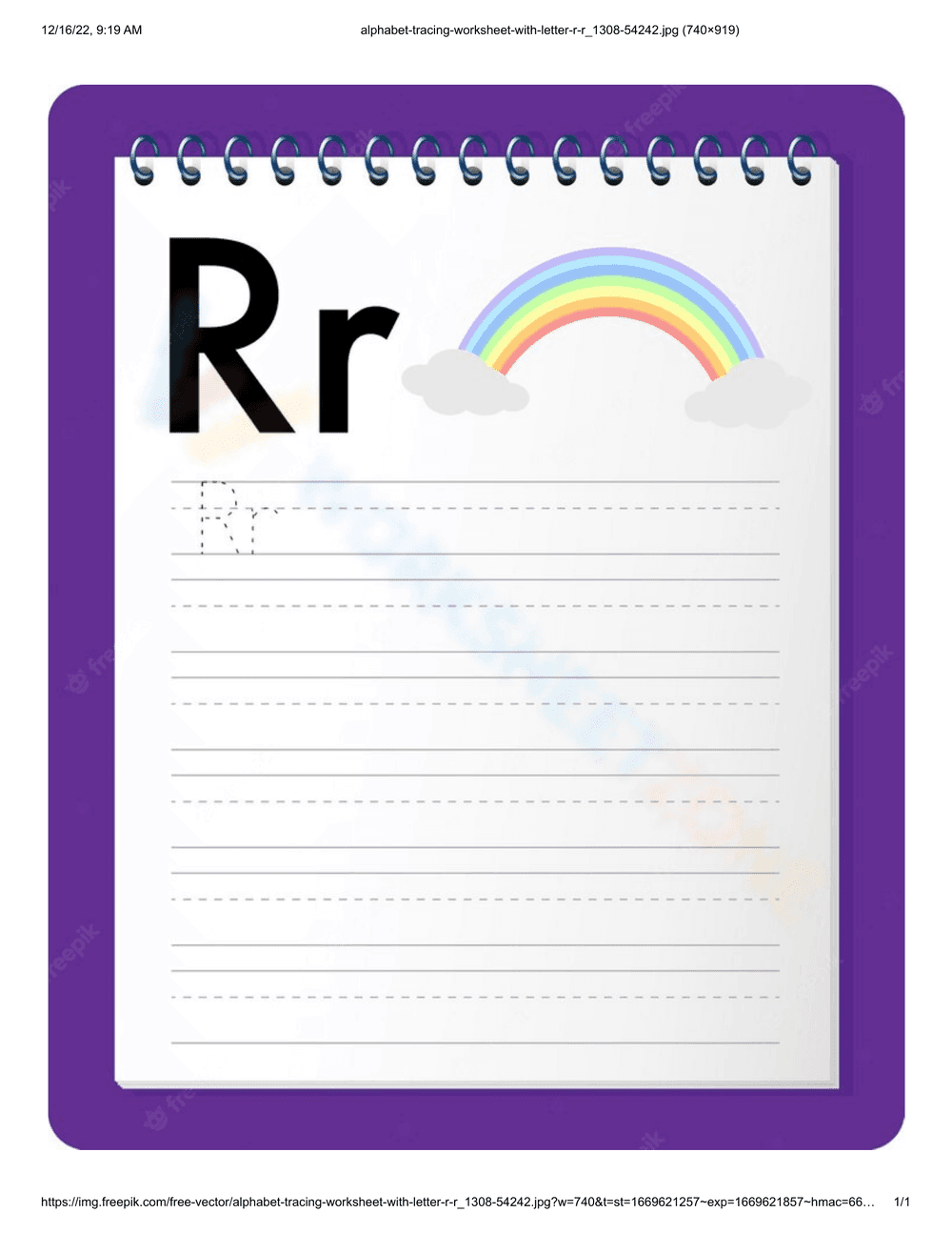 Learning the Letter R: Alphabet Fun - Page 1