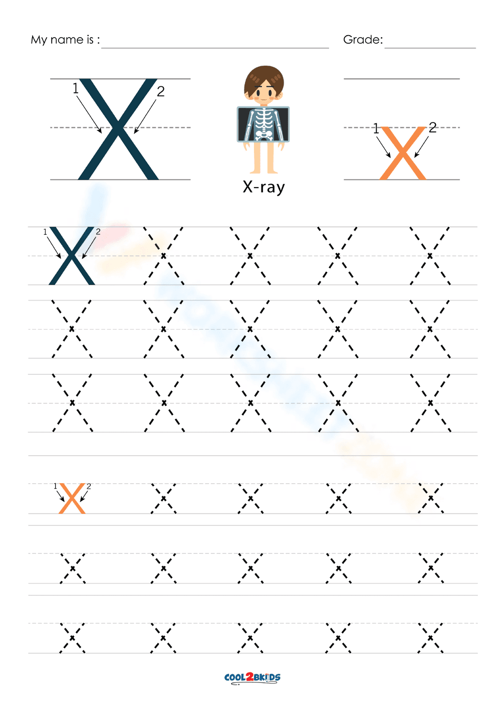 Learn the Letter X - Page 1