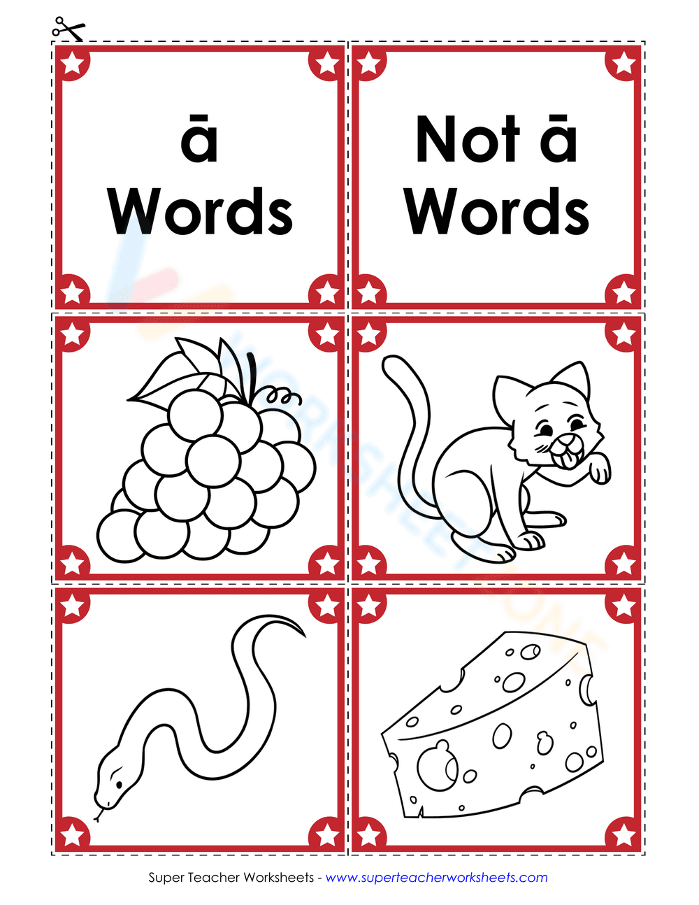 Sort Long A Pictures with This Worksheet - Page 2