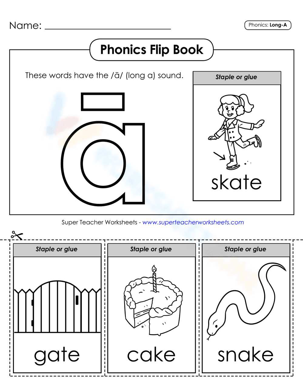Phonics Flip Book - Page 1