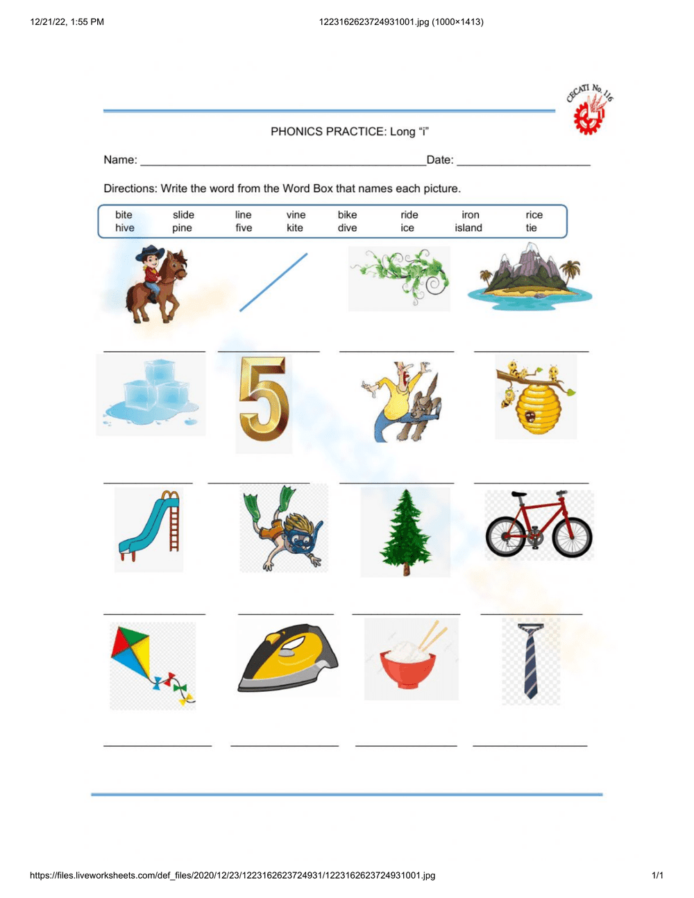 Effective Phonics Practice Worksheet for Students - Page 1