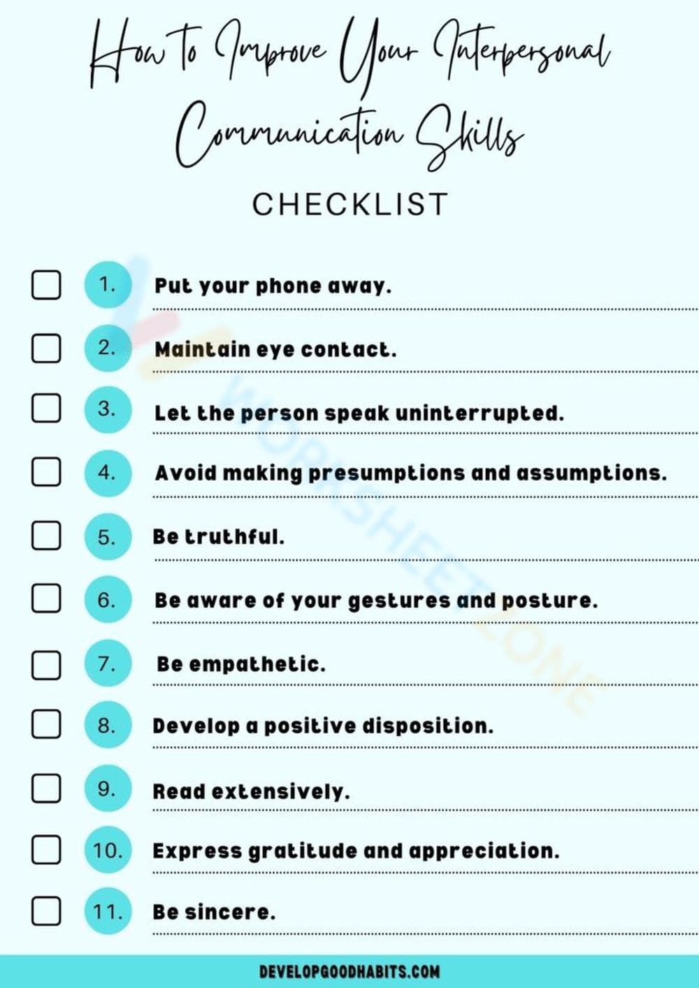 Improve Interpersonal Communication Skills - Page 1