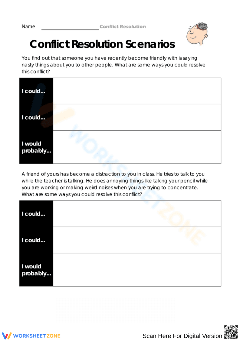 Conflict Resolution with Engaging Scenarios - Page 1