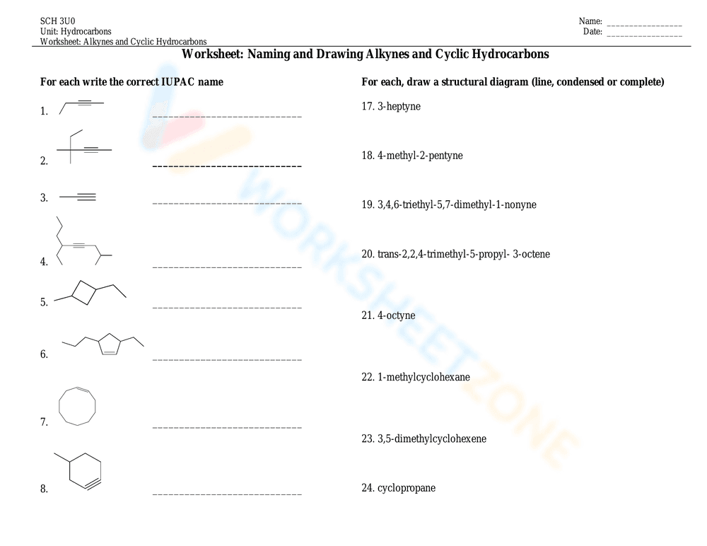 Naming and Drawing Alkanes: Organic Chemistry Basics - Page 2