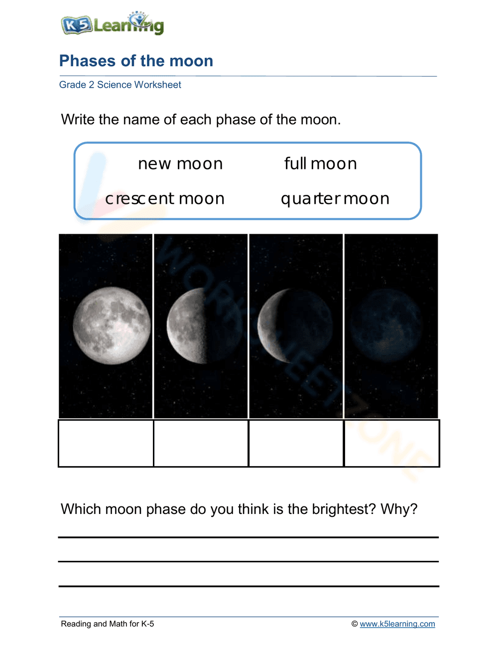 Explore the Phases of the Moon - Page 1