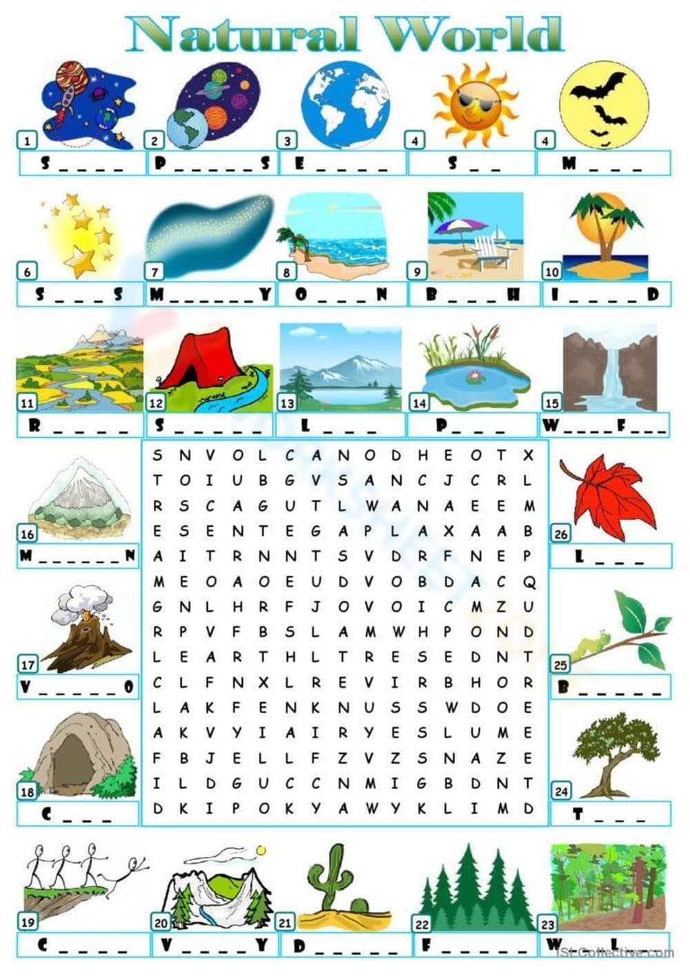 Natural Resources Word Search - Page 1