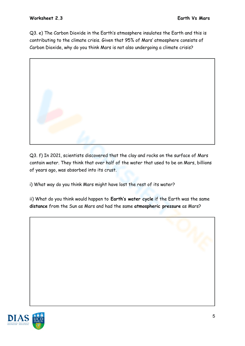 Updated Escape Velocity Science Worksheet - Page 5
