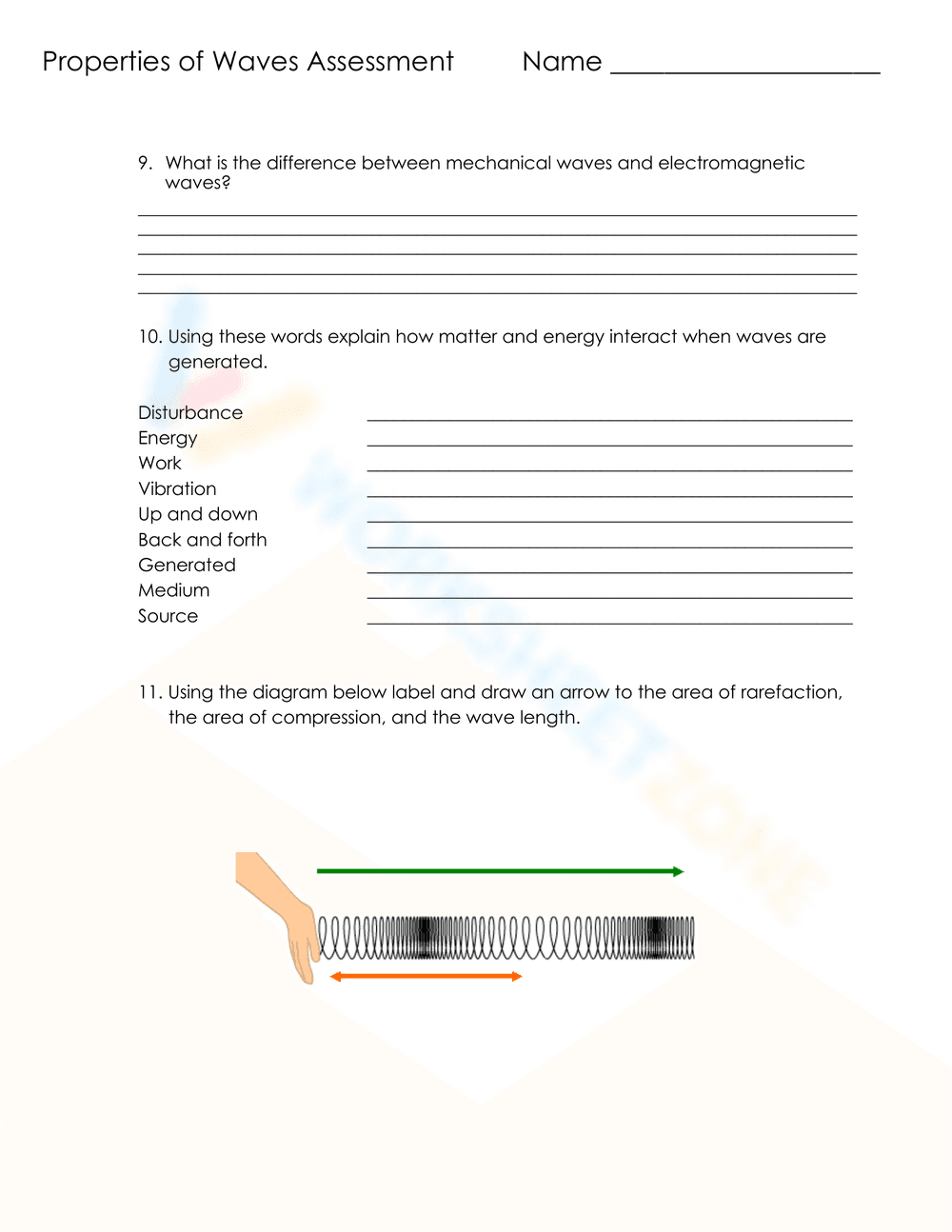 Properties of Waves Assessment - Page 7