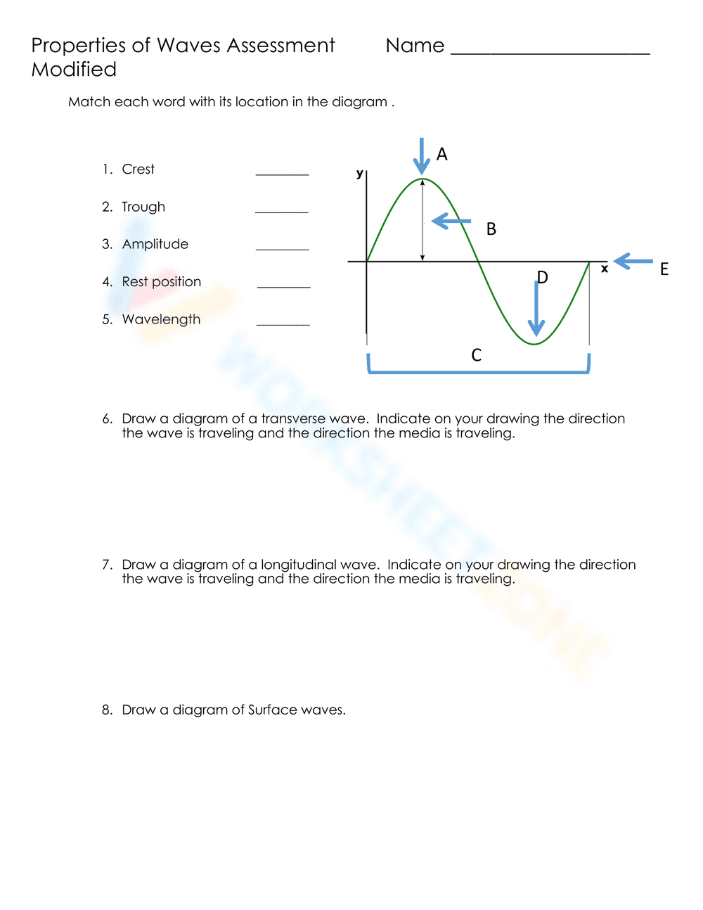 Properties of Waves Assessment - Page 9