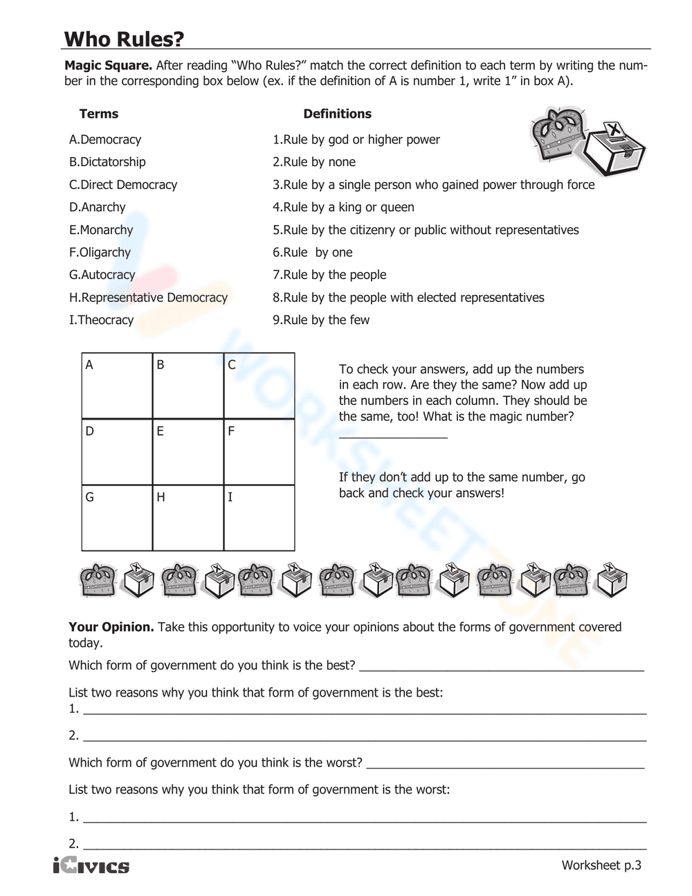 Updated Guide: Who Rules? Exploring Governments - Page 5