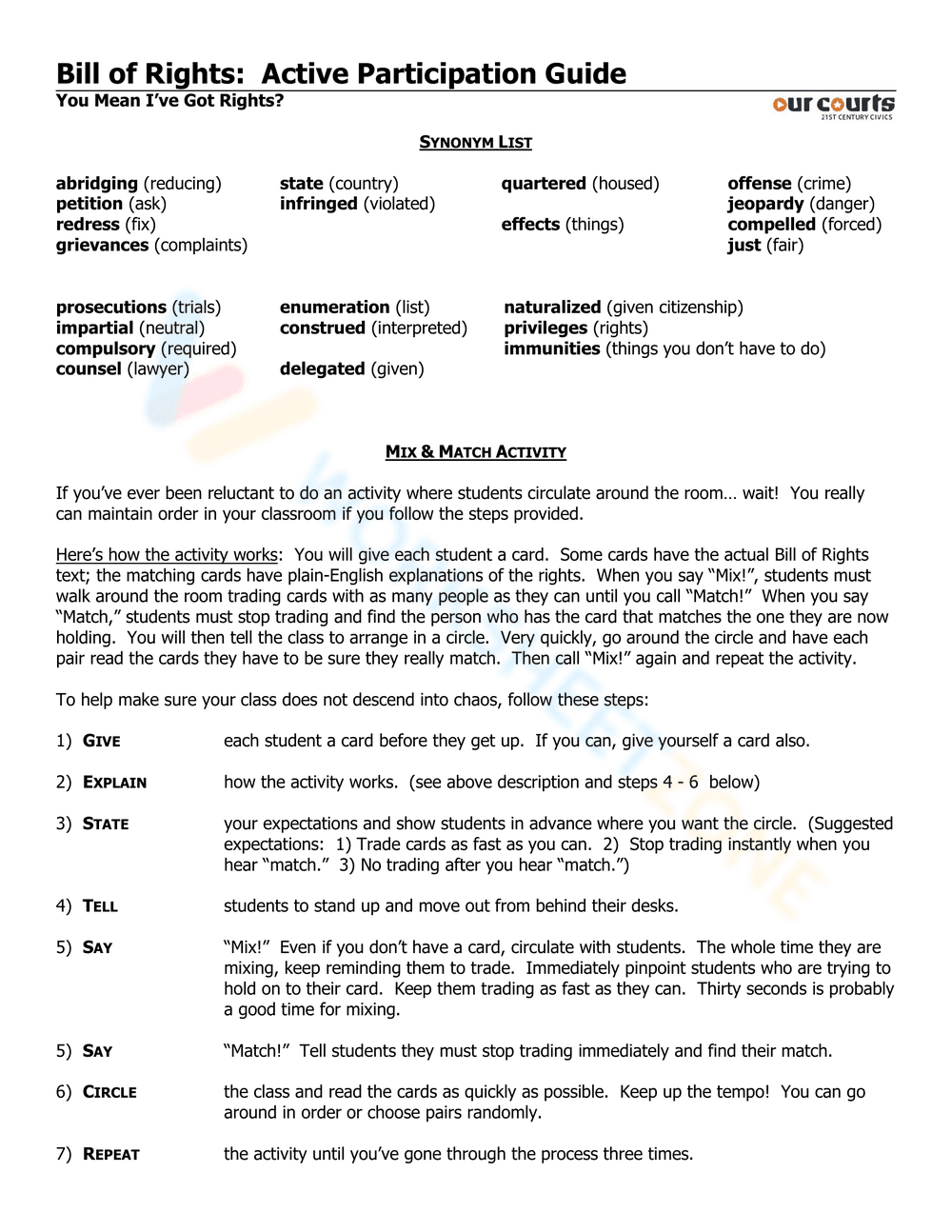 Bill of Rights - What are Your Rights? - Page 3