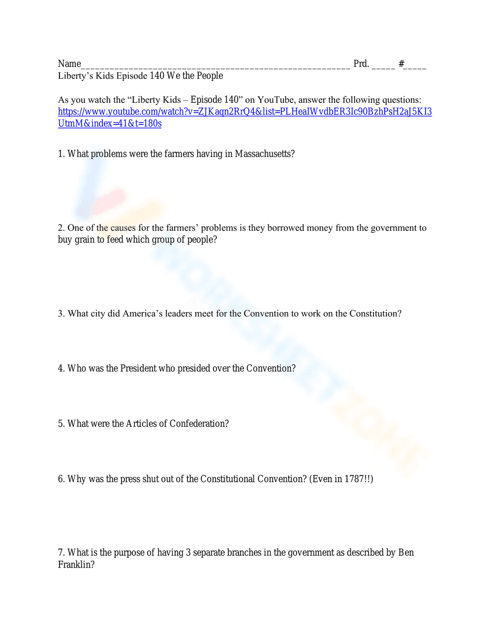 Liberty's Kids Episode 140 - We the People - Page 1