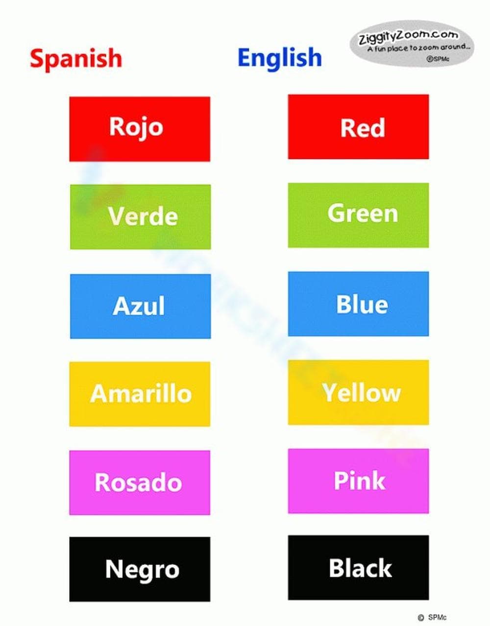 Color Matching Worksheet - Page 1
