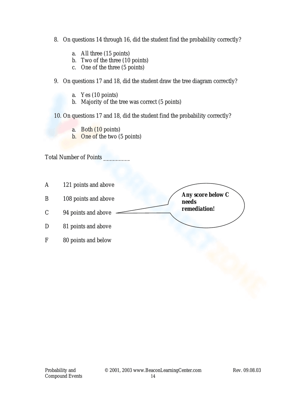 Probability and Compound Events Examples Worksheet - Page 13