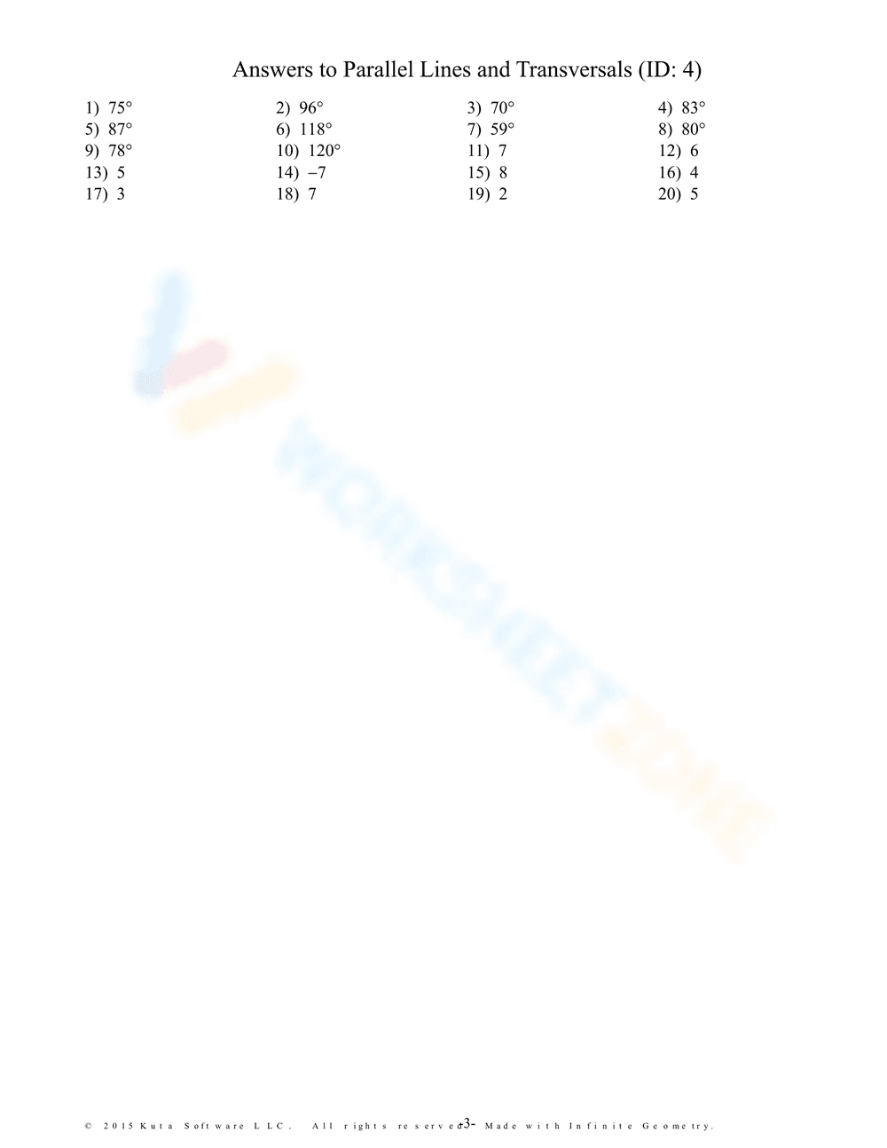 Parallel Lines and Transversals: Geometry Practice - Page 11