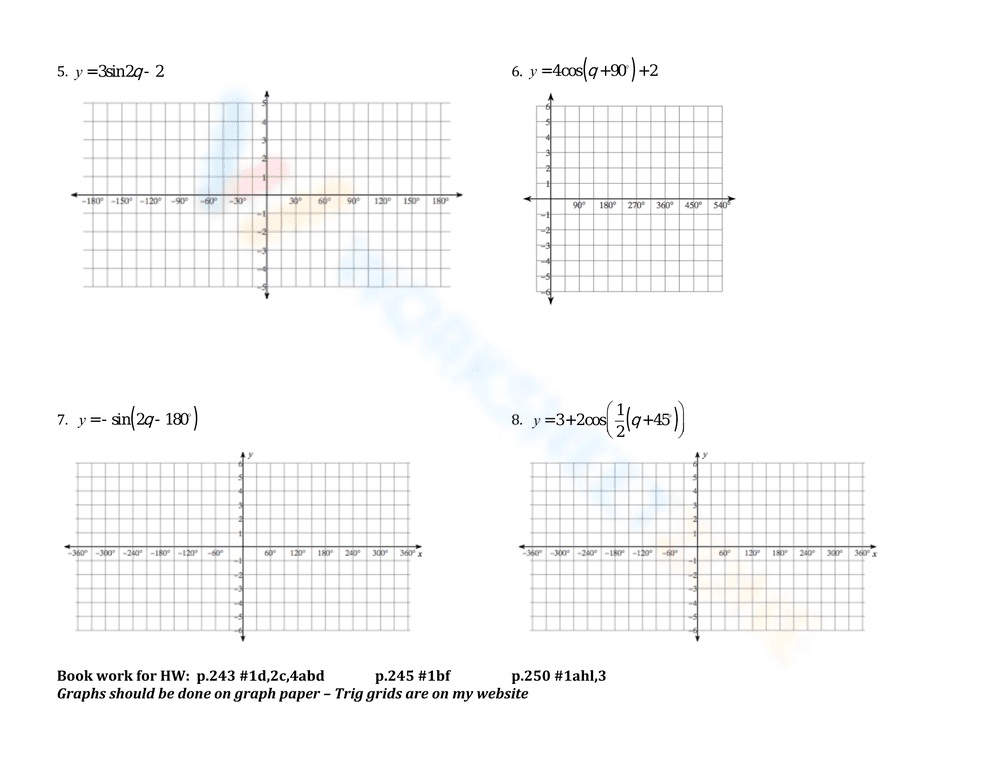 Graph Sine and Cosine Without Calculator - Page 2
