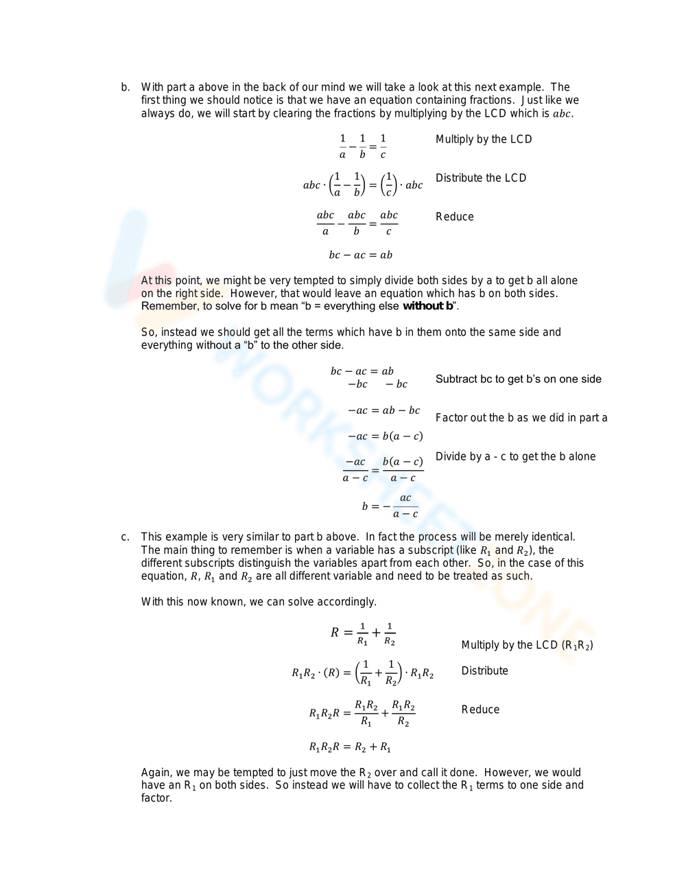 Updated Techniques in Solving Literal Equations - Page 4