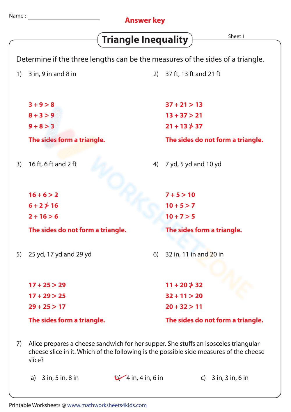 Triangle Side Measures - Page 2