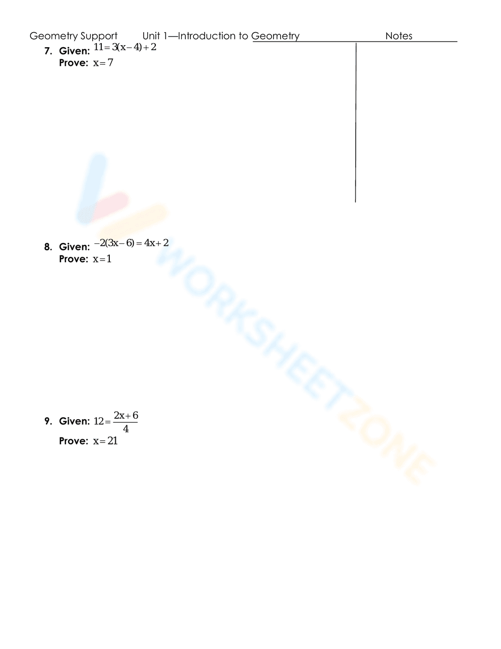 Algebraic Proofs with Two-Column Geometry Format - Page 5