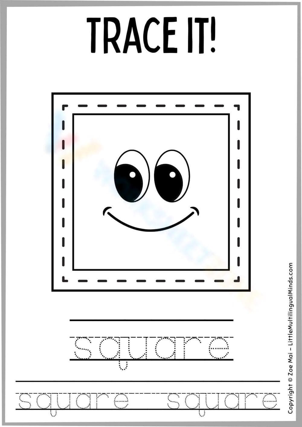 Improve Skills with Tracing Worksheet - Page 1