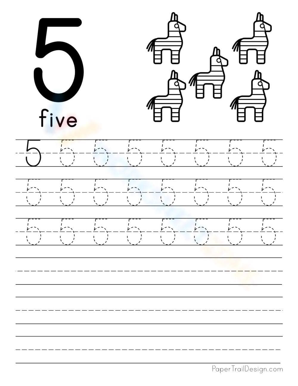 Learn to Count to Five: Practice Counting - Page 1