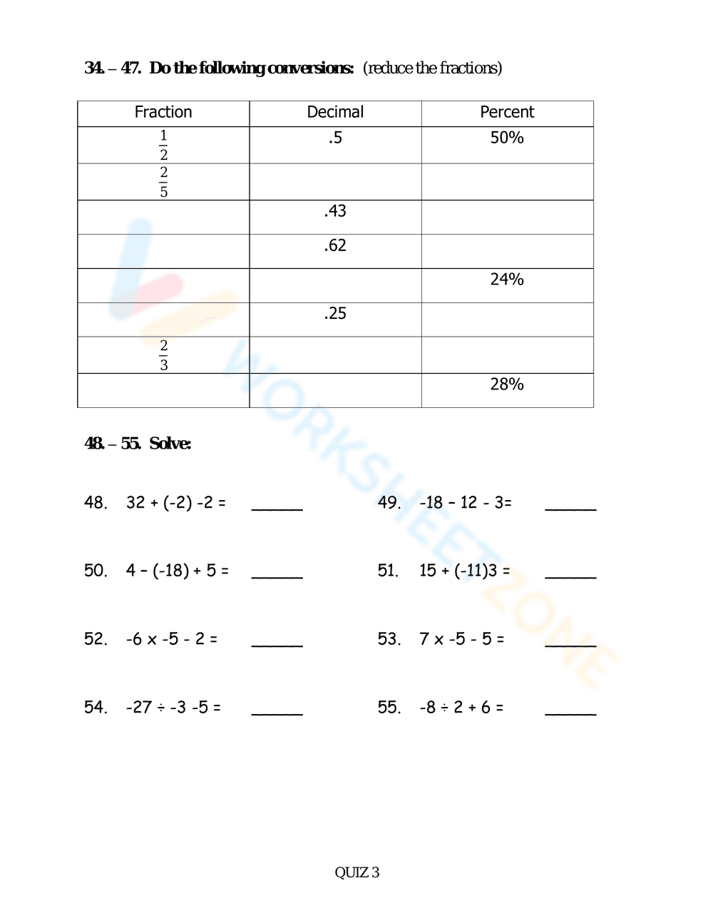Exploring the Real Number System Worksheet - Page 4