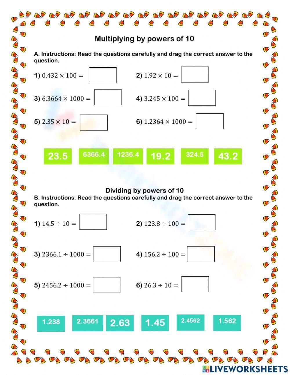 Worksheet 1 - Multiplying by powers of 11 - Page 1