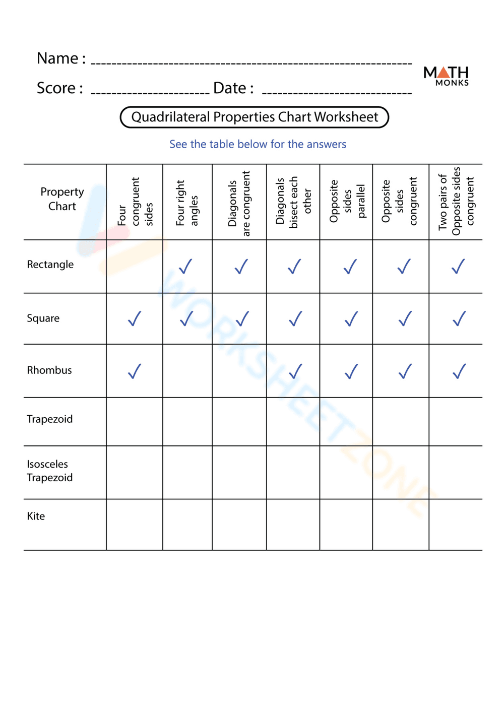 Properties of Quadrilaterals - Page 2