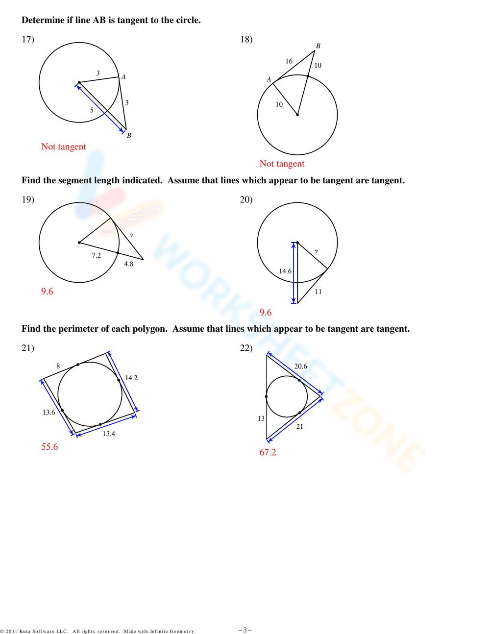 Practice with Inscribed Angles - Page 7