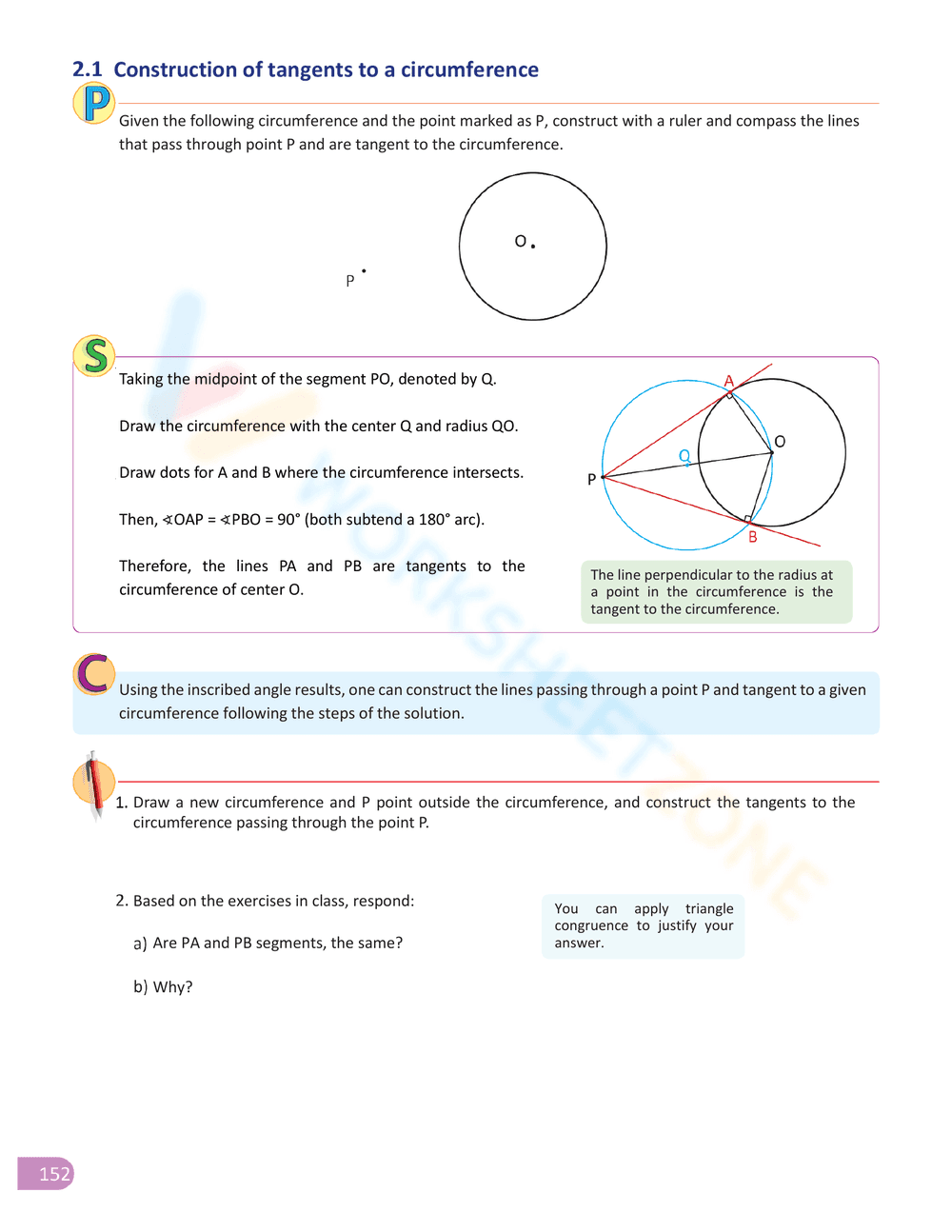 Inscribed Angle Worksheet for Geometry Practice - Page 10
