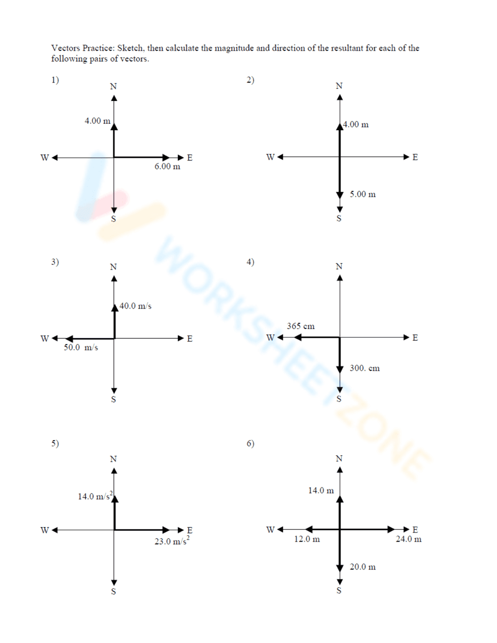 Updated Practice: Vector Addition Worksheet - Page 2