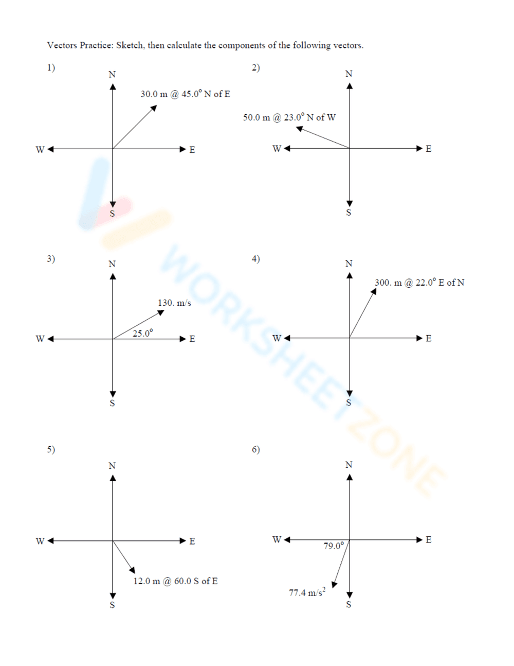 Updated Practice: Vector Addition Worksheet - Page 3