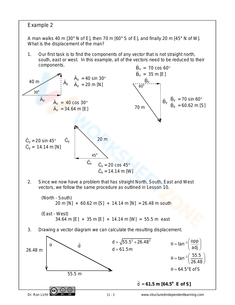 Vector Addition Components Practice - Page 3