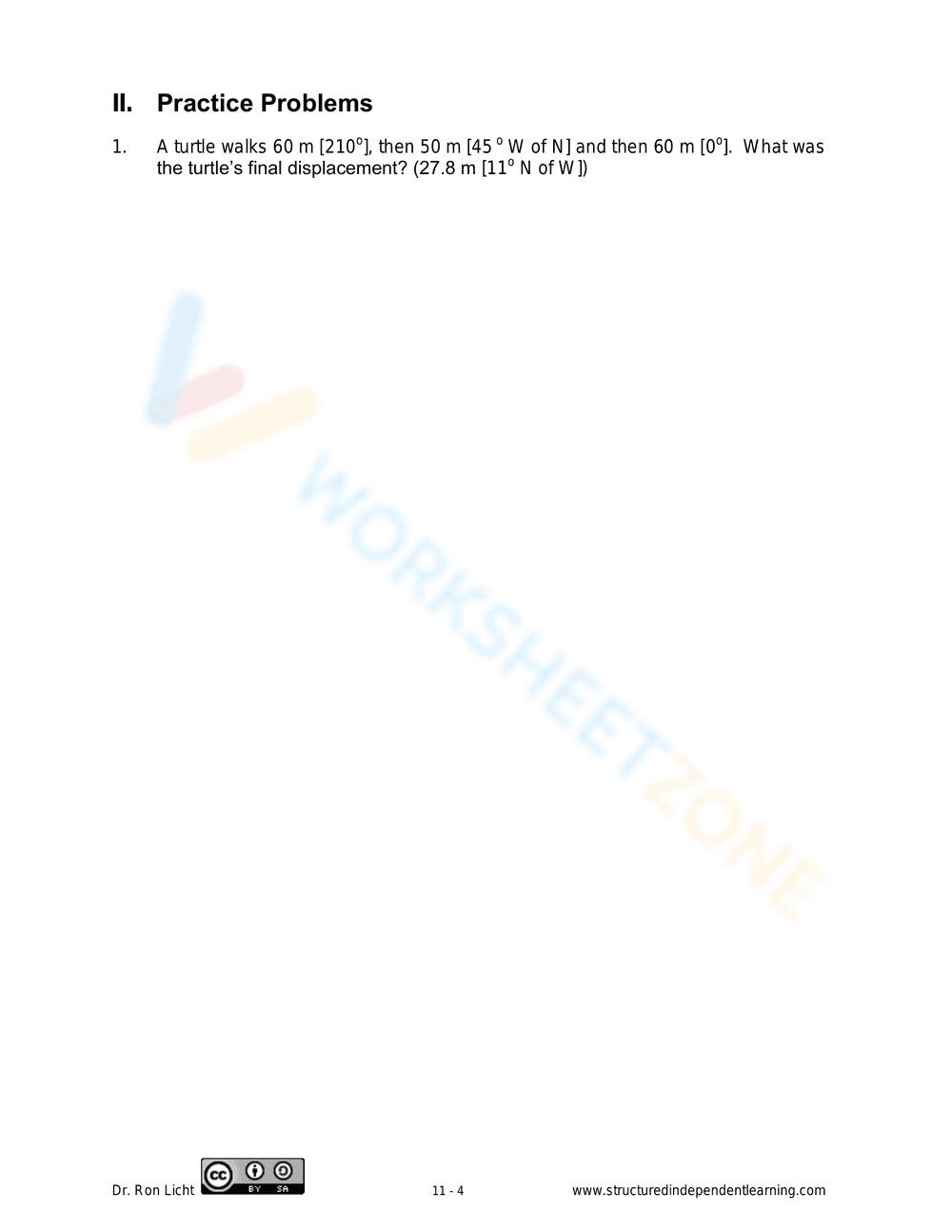 Vector Addition Components Practice - Page 4