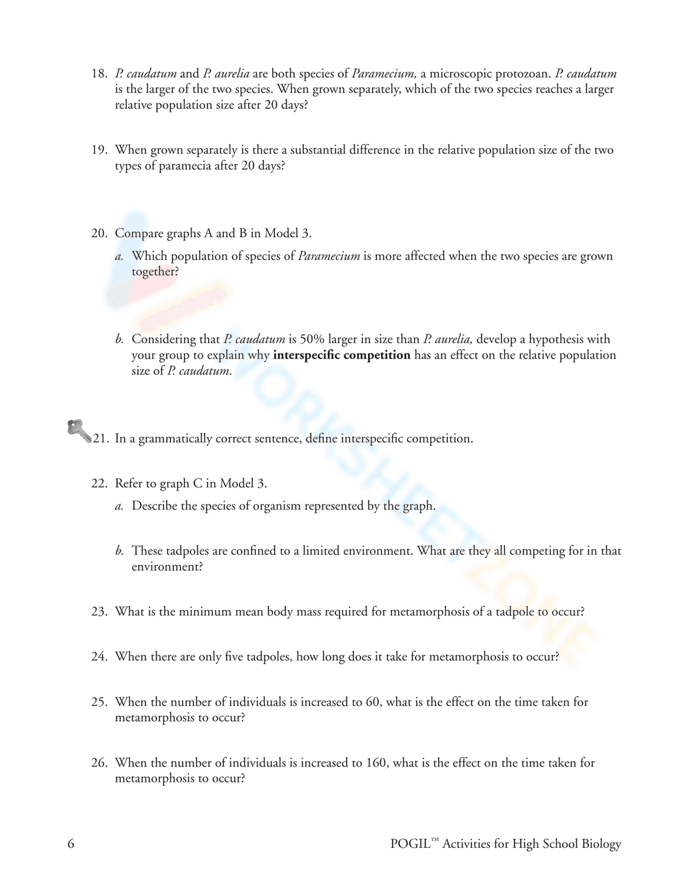 Ecological Relationships: Updated Worksheet - Page 6