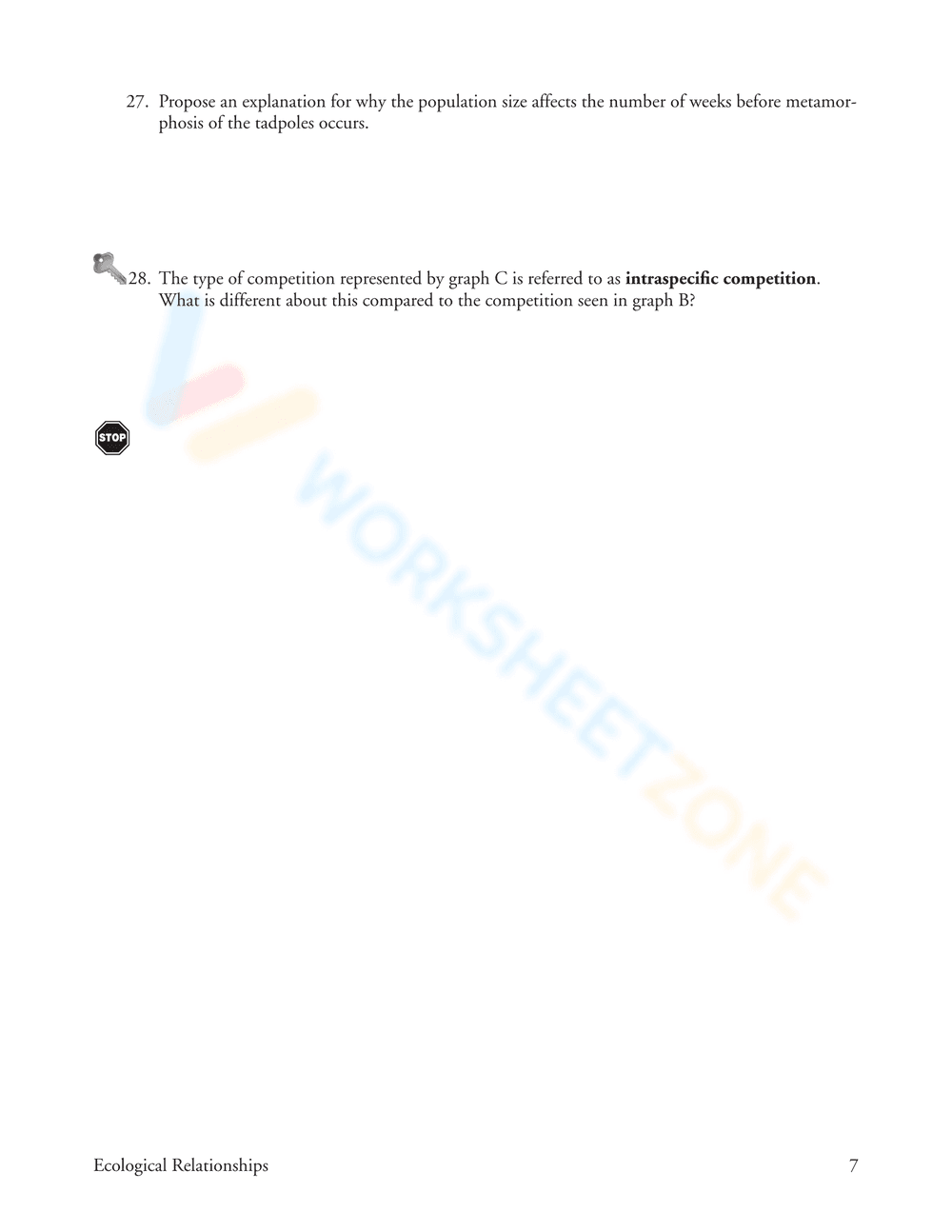 Ecological Relationships: Updated Worksheet - Page 7