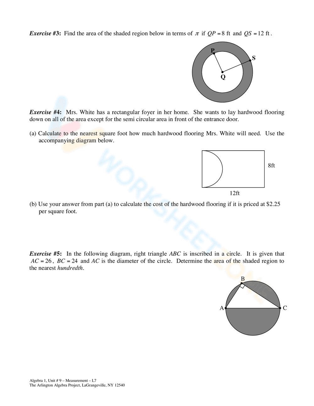 Determine the Area of Shaded Region: Geometry - Page 2