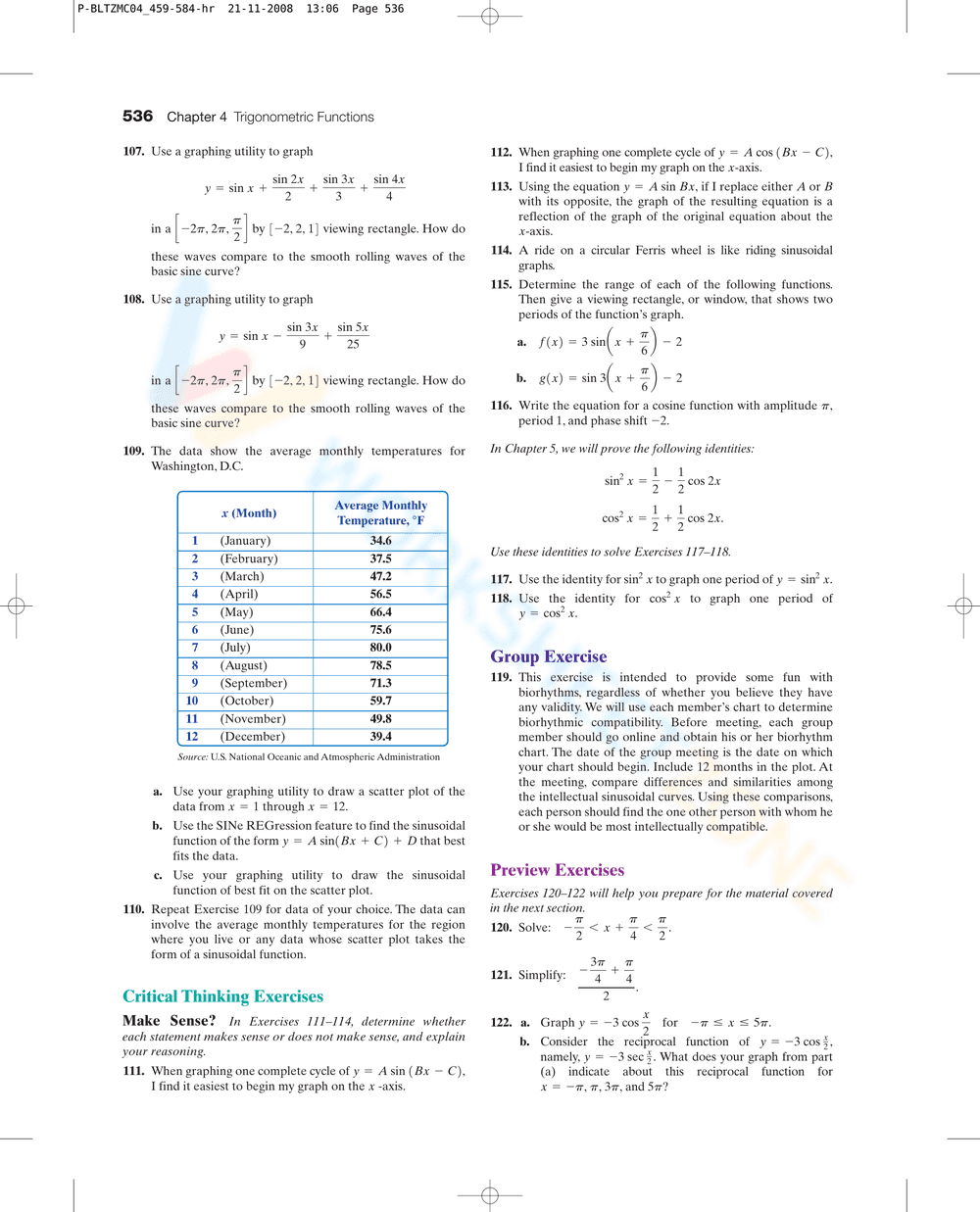 Graphs of Sine and Cosine Functions - Page 22