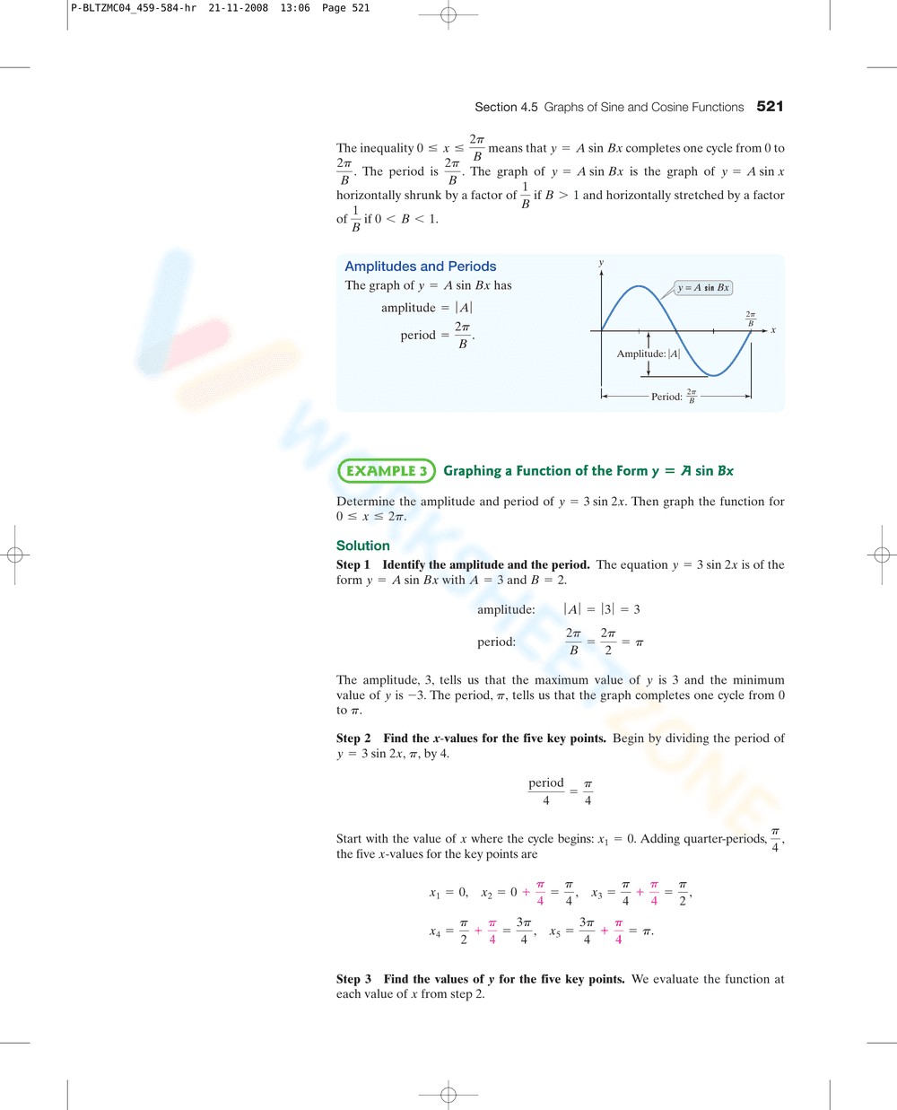 Graphs of Sine and Cosine Functions - Page 7